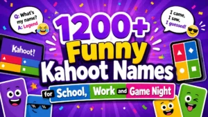1200+ Funny Kahoot Names for School, Work and Game Night