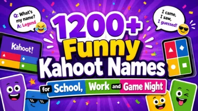 1200+ Funny Kahoot Names for School, Work and Game Night
