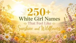 250+ White Girl Names That Feel Like Sunshine and Wildflowers