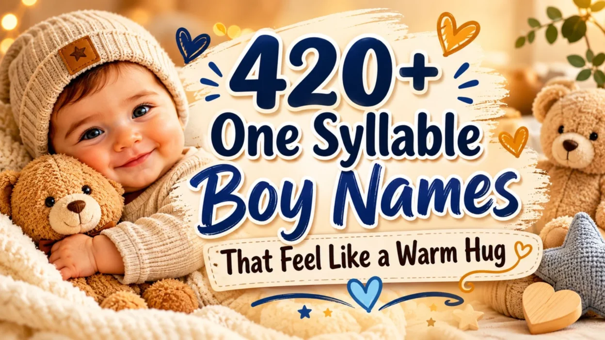 420+ One Syllable Boy Names That Feel Like a Warm Hug