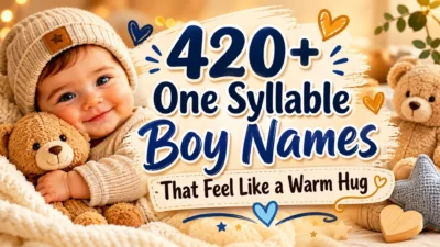420+ One Syllable Boy Names That Feel Like a Warm Hug