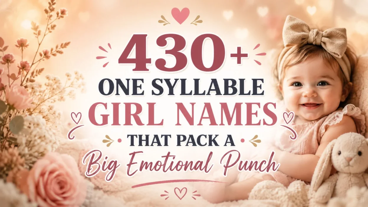 430+ One Syllable Girl Names That Pack a Big Emotional Punch