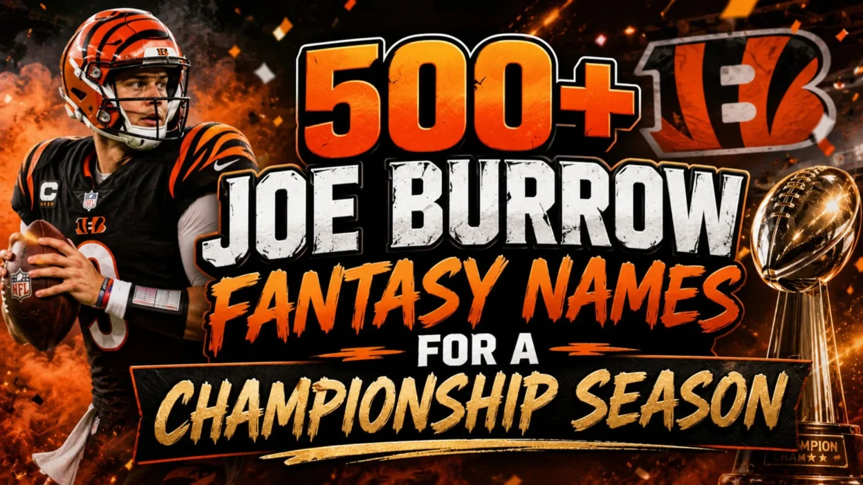 500+ Joe Burrow Fantasy Names for a Championship Season