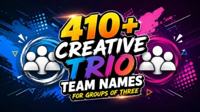410+ Creative Trio Team Names for Groups of Three