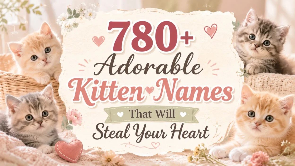 780+ Adorable Kitten Names That Will Steal Your Heart