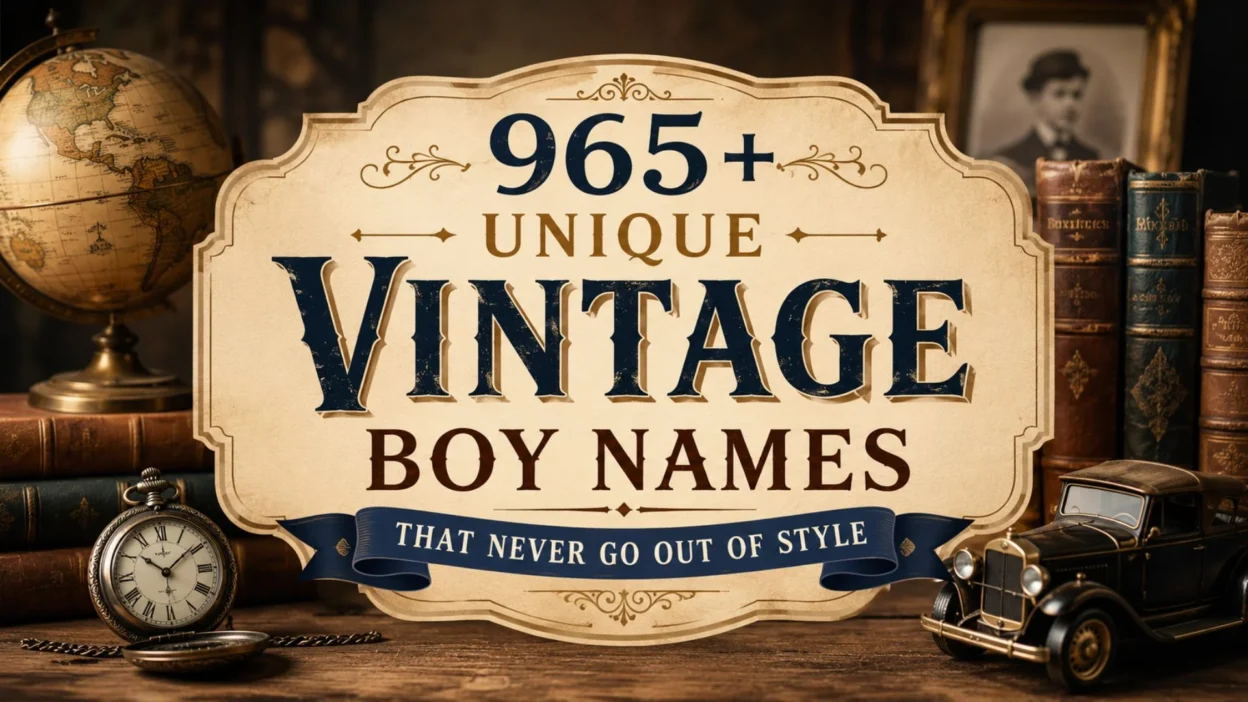 965+ Unique Vintage Boy Names That Never Go Out of Style