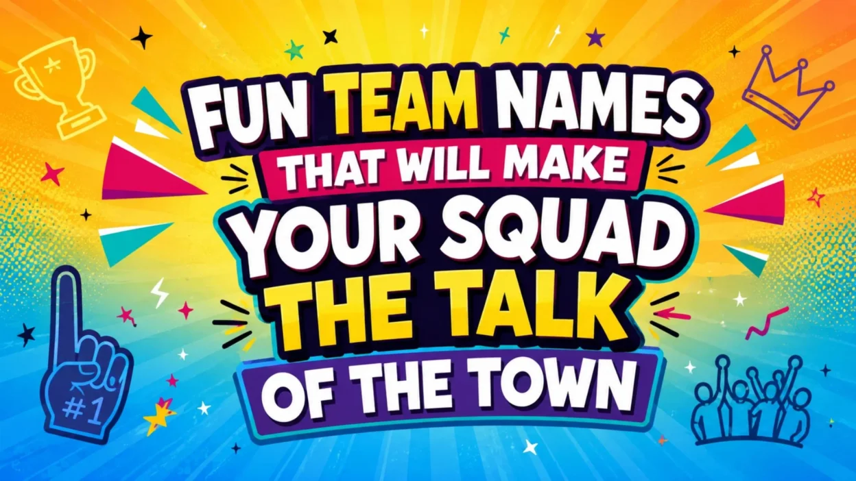 Fun Team Names That Will Make Your Squad the Talk of the Town