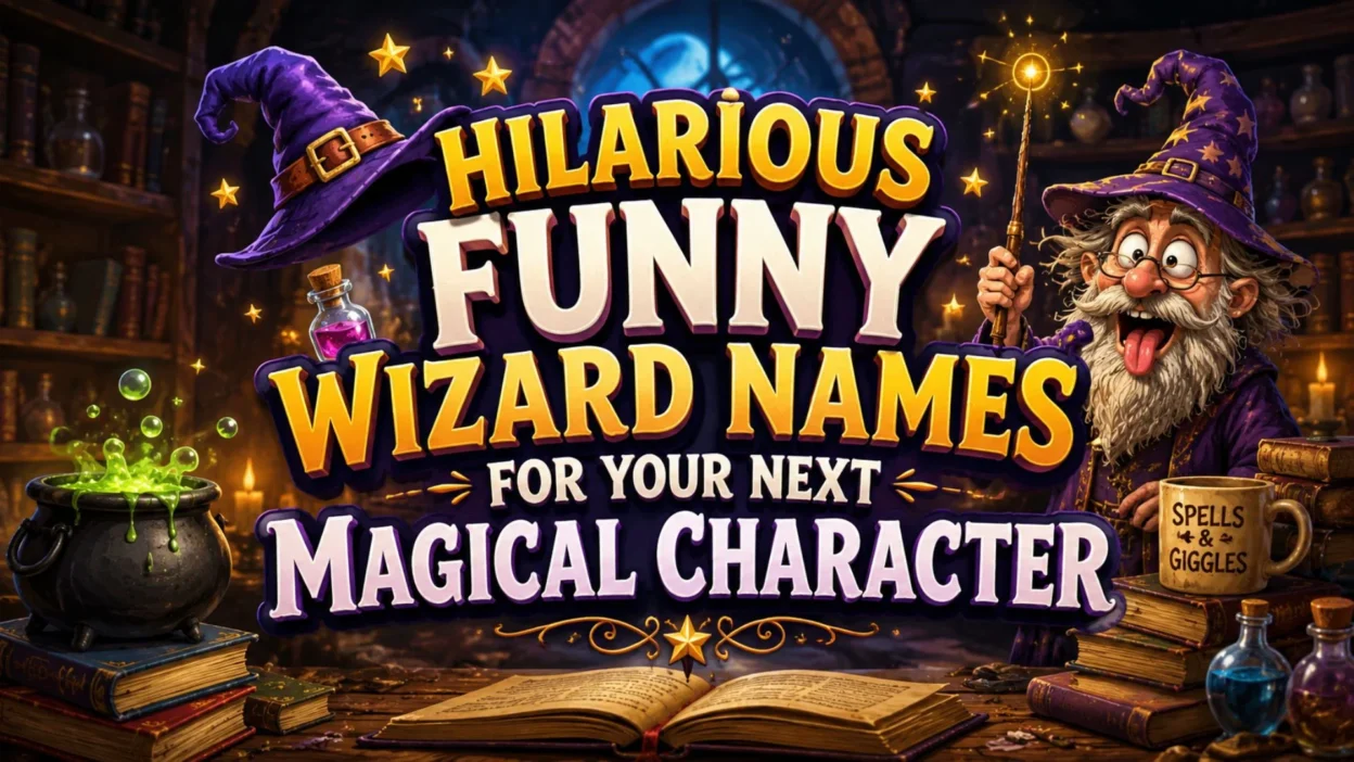Hilarious Funny Wizard Names for Your Next Magical Character