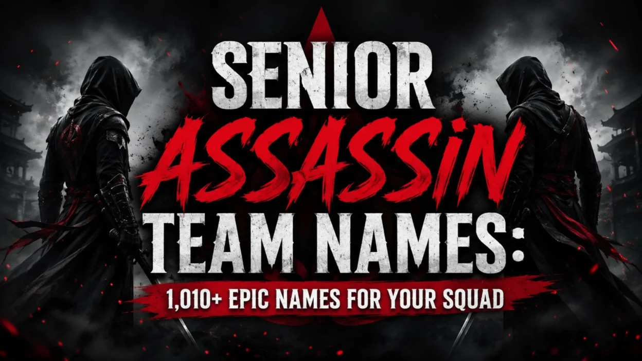 Senior Assassin Team Names 1,010+ Epic Names for Your Squad