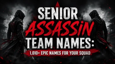 Senior Assassin Team Names 1,010+ Epic Names for Your Squad