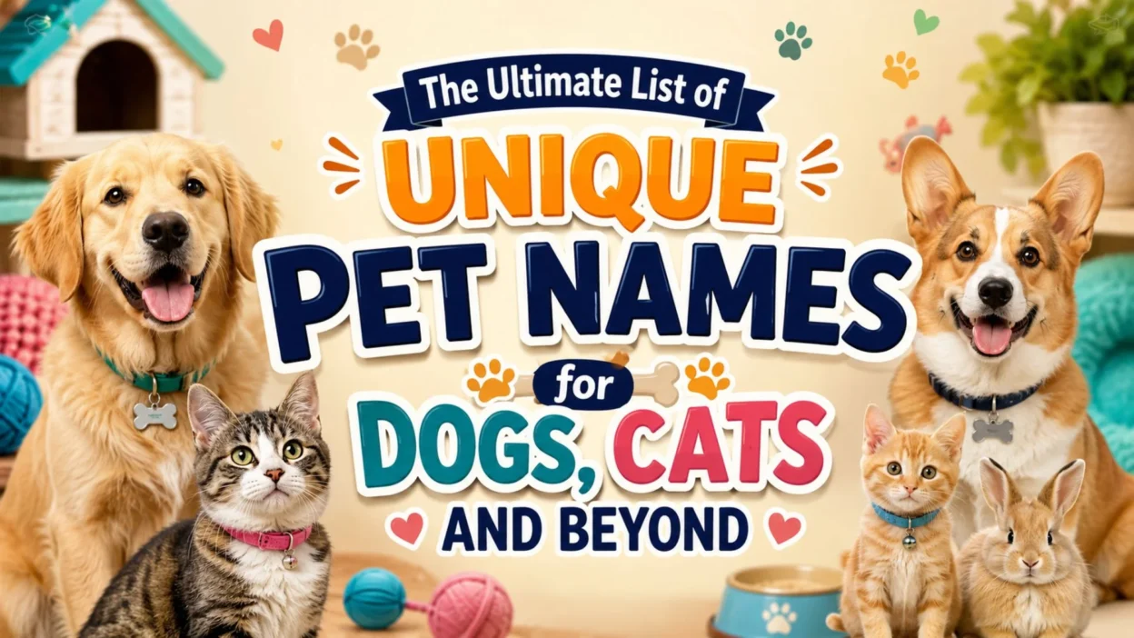 The Ultimate List of Unique Pet Names for Dogs, Cats and Beyond