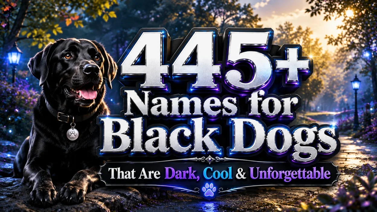 445+ Names for Black Dogs That Are Dark, Cool & Unforgettable