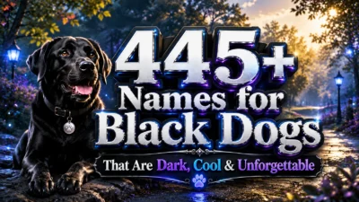 445+ Names for Black Dogs That Are Dark, Cool & Unforgettable
