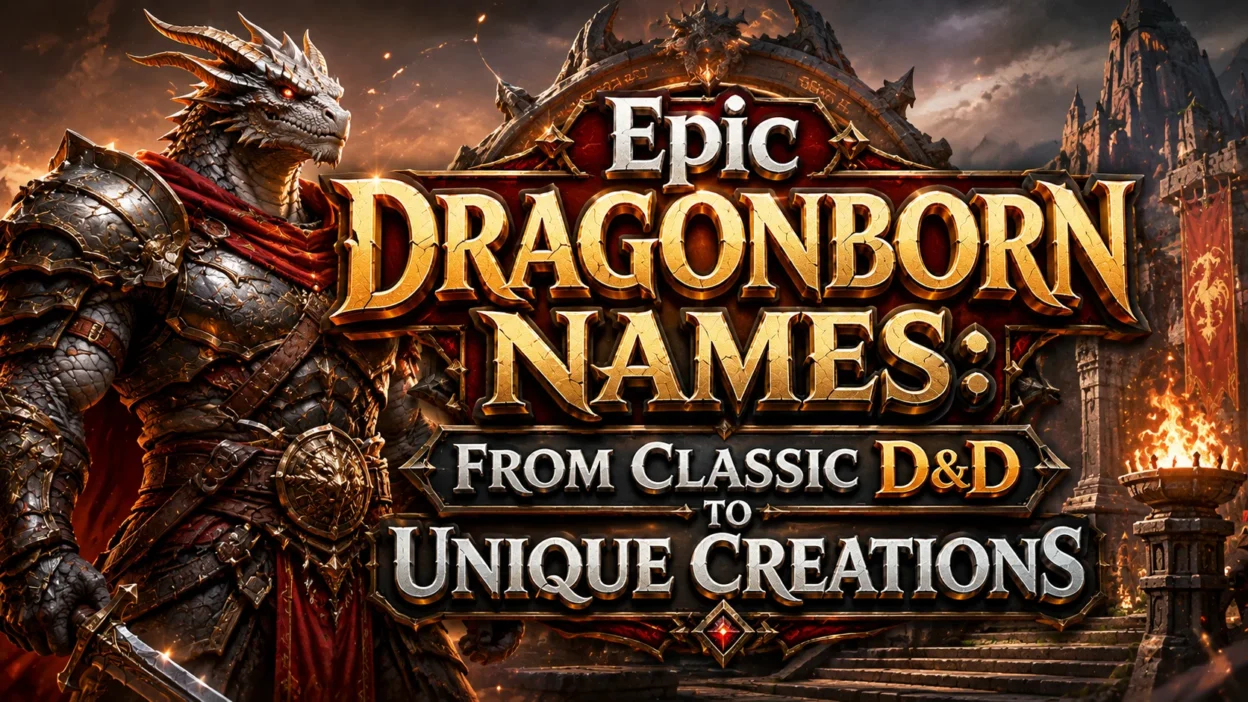 Epic Dragonborn Names From Classic D&D to Unique Creations