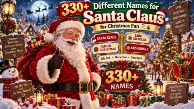 330+ Different Names for Santa Claus for Christmas Fun🎅🎄