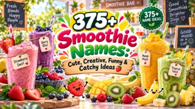 375+ Smoothie Names: Cute, Creative, Funny & Catchy Ideas🍓