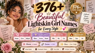 376+ Beautiful Lightskin Girl Names for Every Style ✨💕
