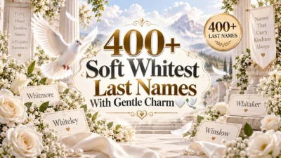 400+ Soft Whitest Last Names With Gentle Charm🤍🕊️