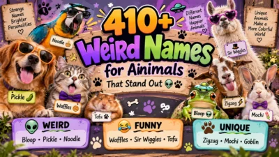 410+ Weird Names for Animals That Stand Out 👽🐾