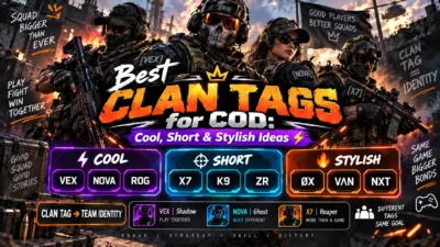 Best Clan Tags for COD: Cool, Short & Stylish Ideas ⚡