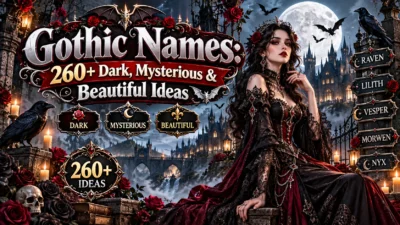 Gothic Names: 260+ Dark, Mysterious & Beautiful Ideas🦇