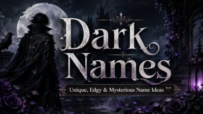 Dark Names Unique, Edgy & Mysterious Name Ideas 🖤