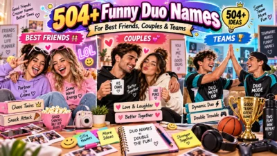 Funny Duo Names for Best Friends, Couples & Teams💕🤪