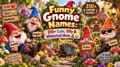 Funny Gnome Names: 310+ Cute, Silly & Whimsical Ideas🧙😂