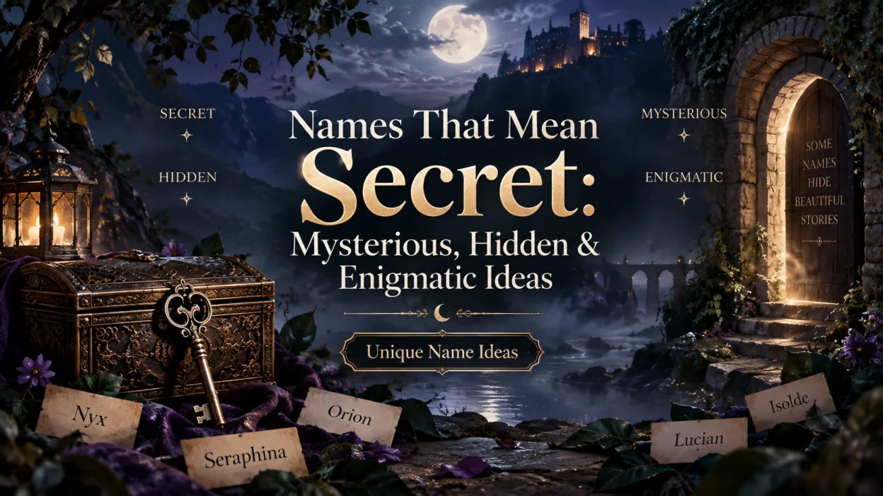 Names That Mean Secret Mysterious, Hidden & Enigmatic Ideas