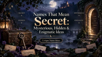 Names That Mean Secret Mysterious, Hidden & Enigmatic Ideas