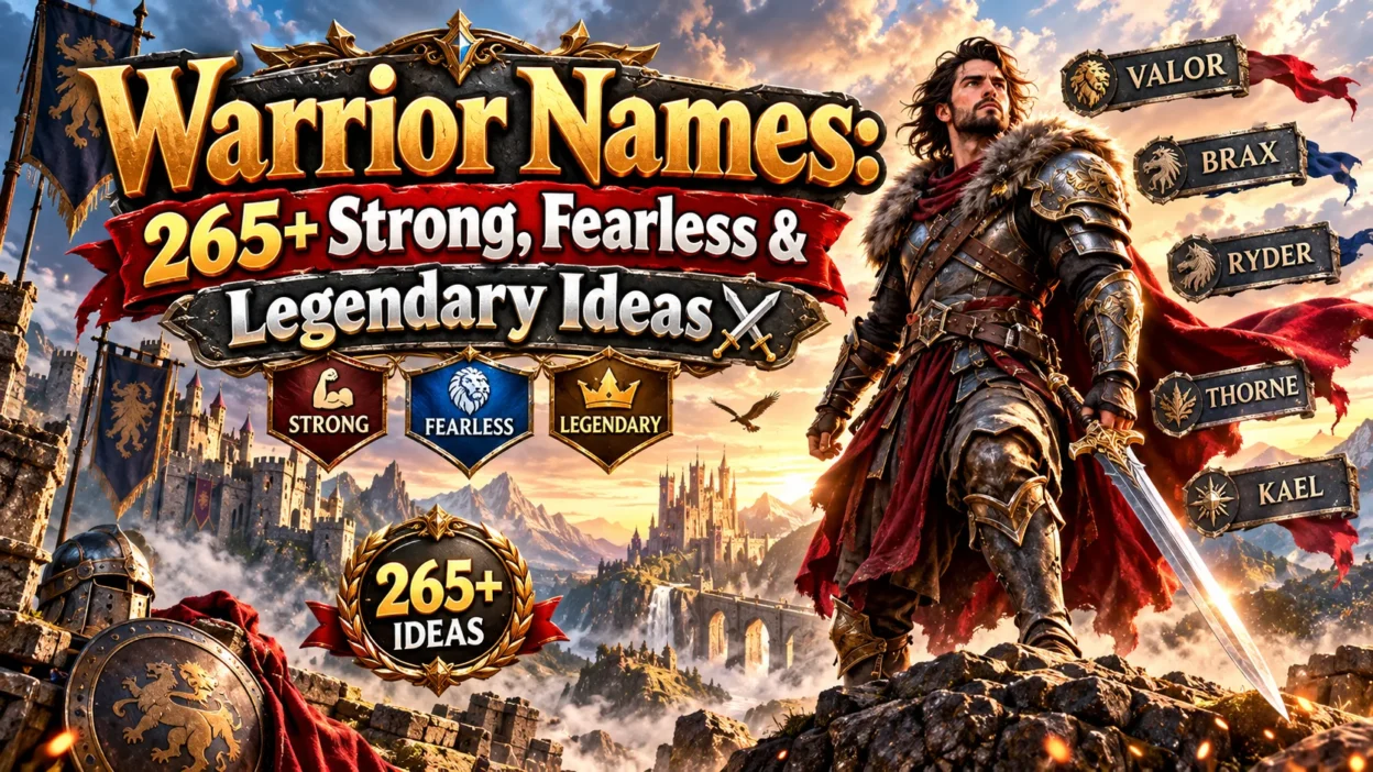Warrior Names: 265+ Strong, Fearless & Legendary Ideas⚔️