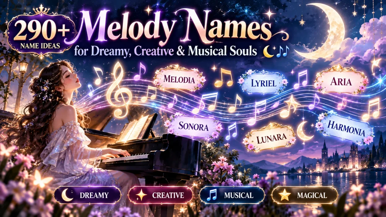 290+ Melody Names for Dreamy, Creative & Musical Souls 🌙🎶