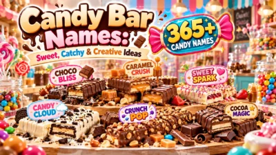 Candy Bar Names: 365+ Sweet, Catchy & Creative Ideas 🍫✨