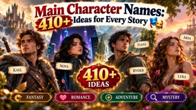 Main Character Names: 410+ Ideas for Every Story🎭