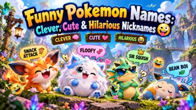 Funny Pokemon Names: Clever, Cute & Hilarious Nicknames 🤪