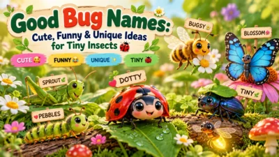 Good Bug Names: Cute, Funny & Unique Ideas for Tiny Insects 🐞