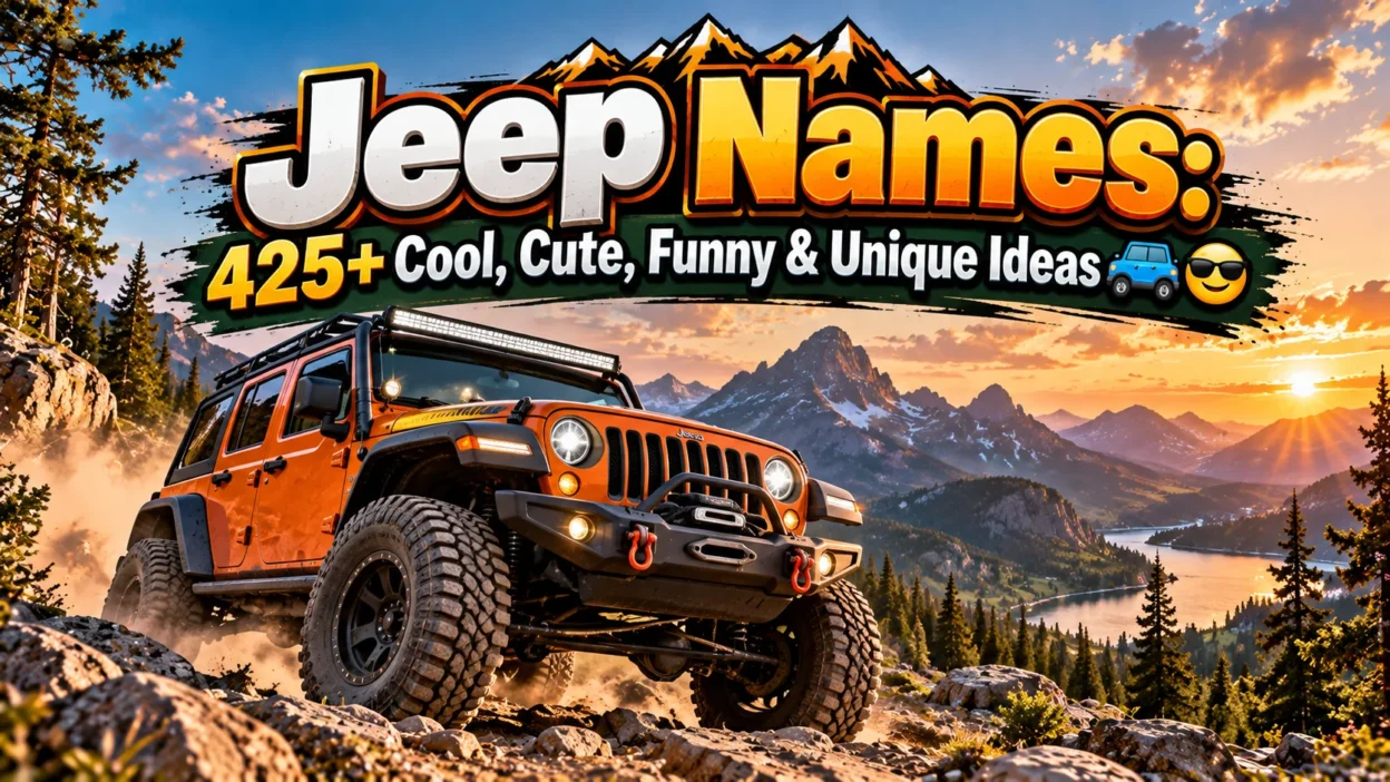 Jeep Names: 425+ Cool, Cute, Funny & Unique Ideas🚙😎