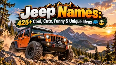 Jeep Names: 425+ Cool, Cute, Funny & Unique Ideas🚙😎