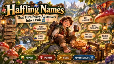 Halfling Names That Turn Every Adventure Into a Pun🧙‍♂️🍄